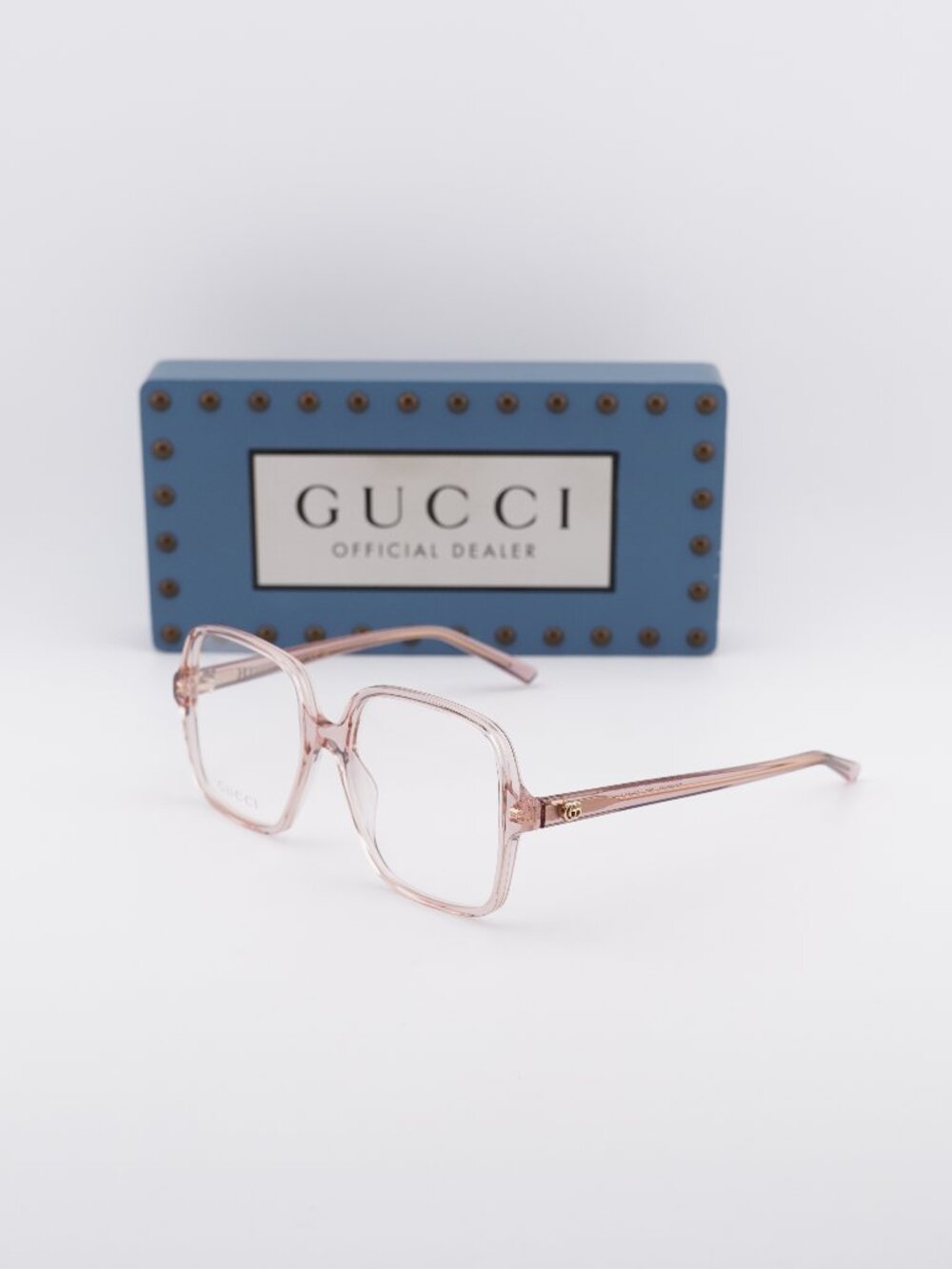 Gucci GG1994O 003 Square Eyeglasses 53mm - Crystal Pink